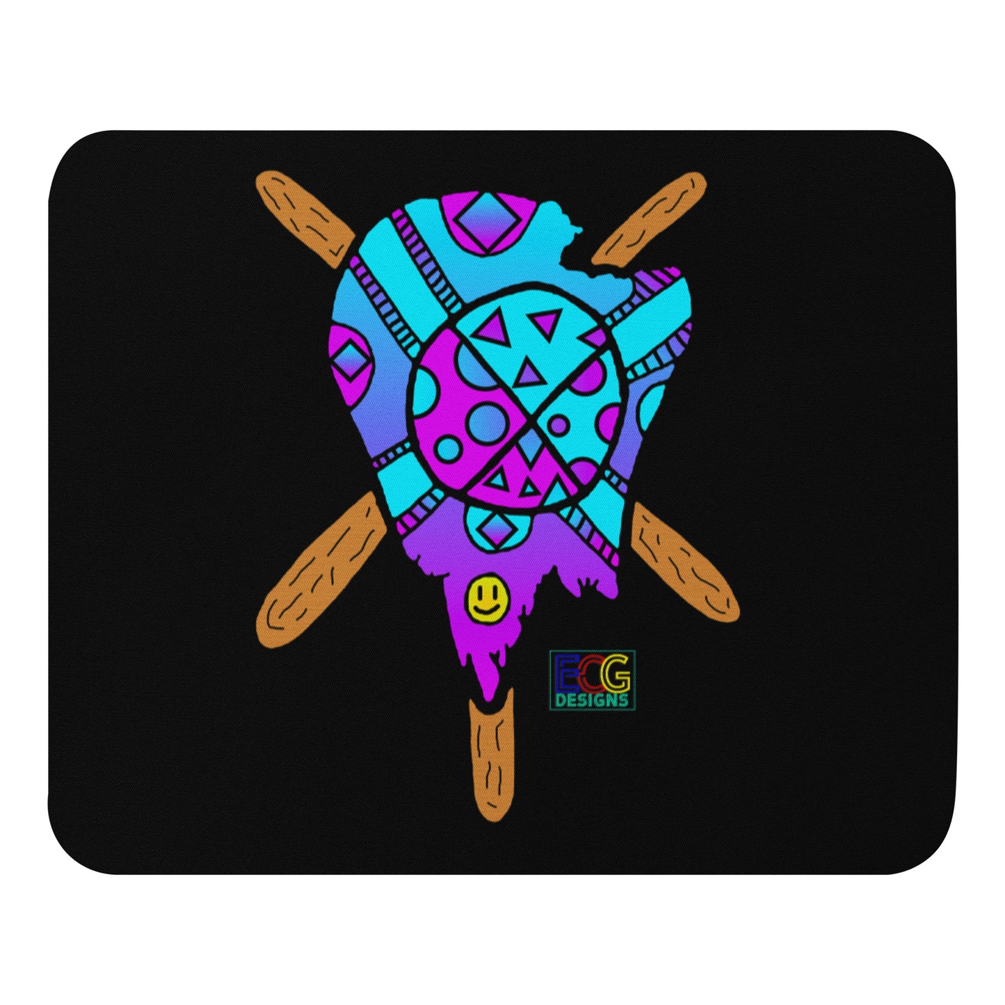 Blue and Purple Melted Popsicle Mouse pad