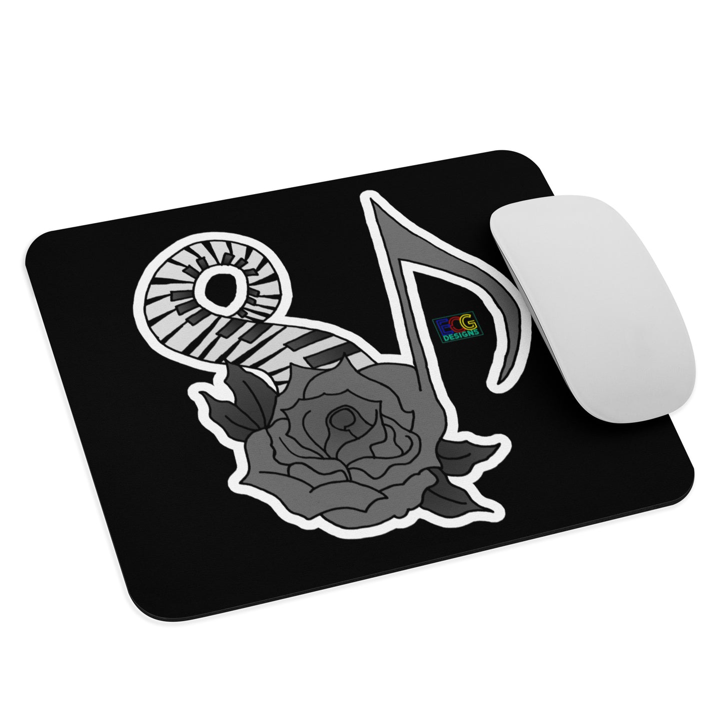 Musical Rose Mouse pad