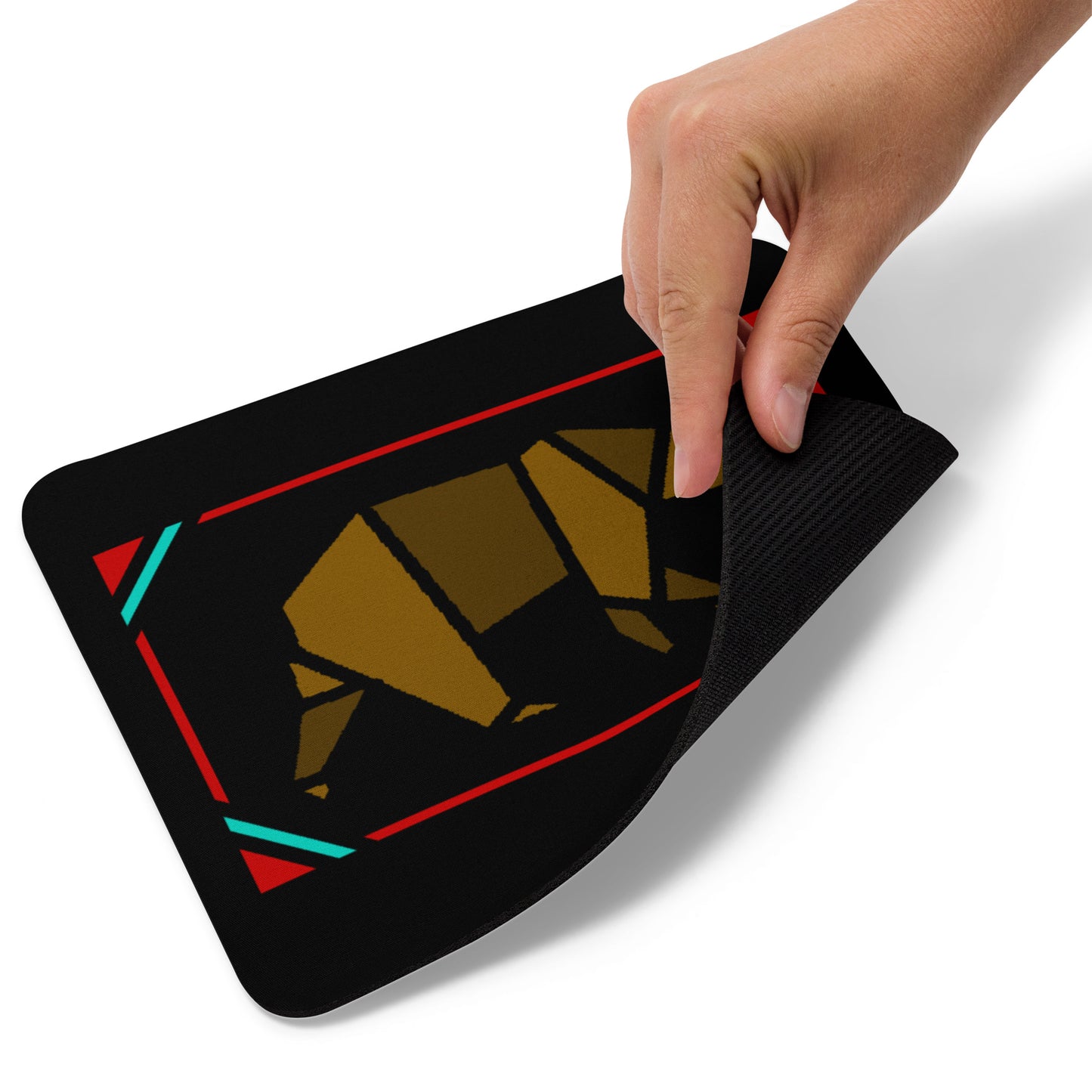 Brown Box Bear Mouse pad