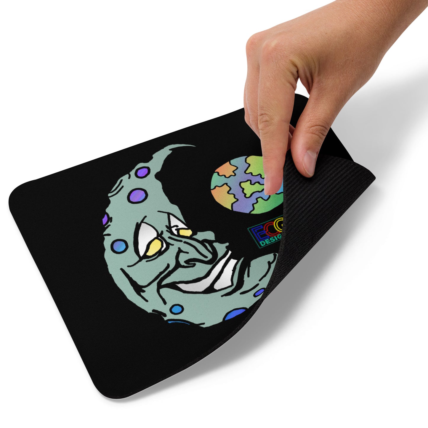 Green Moon Mouse pad