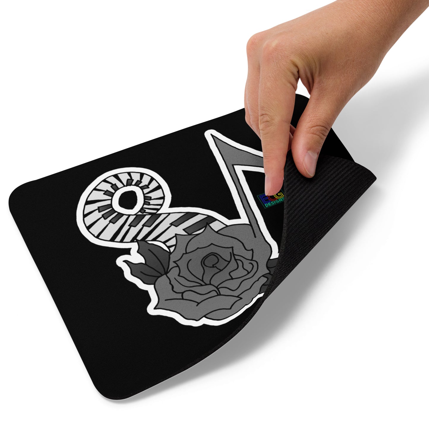 Musical Rose Mouse pad