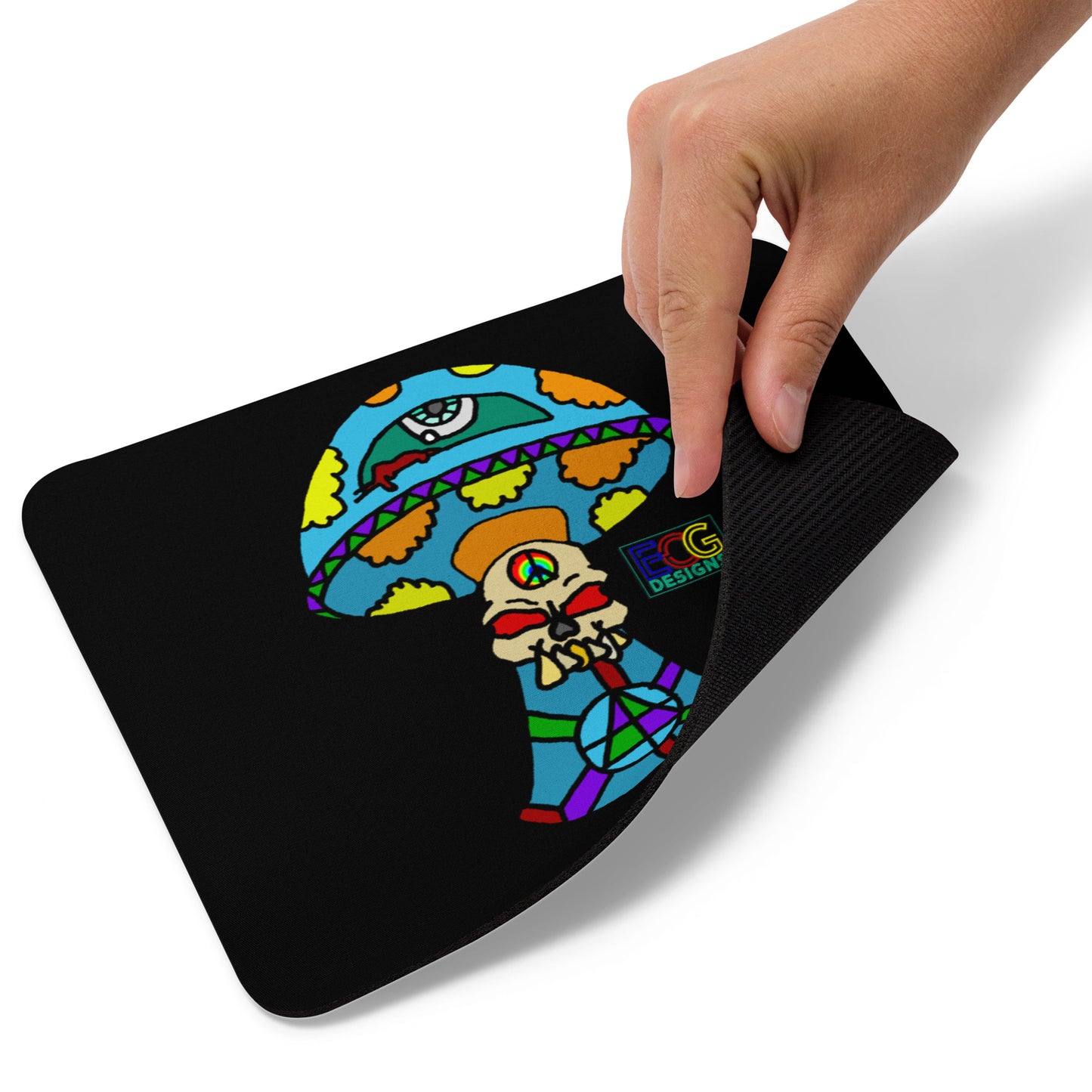 Multicolored Skull Shroom Mouse pad