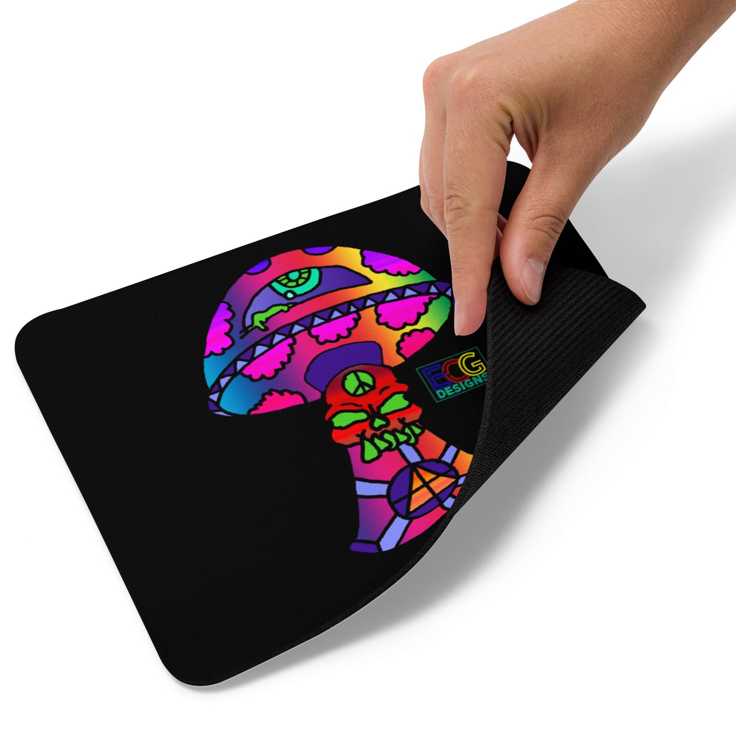 Rainbow Skull Shroom Mouse pad