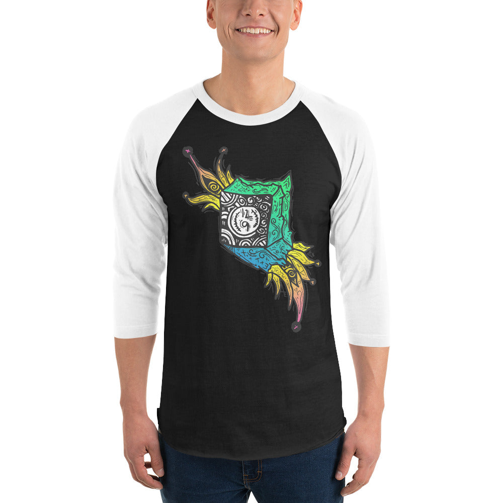 A Clock in a Box 3/4 sleeve raglan shirt