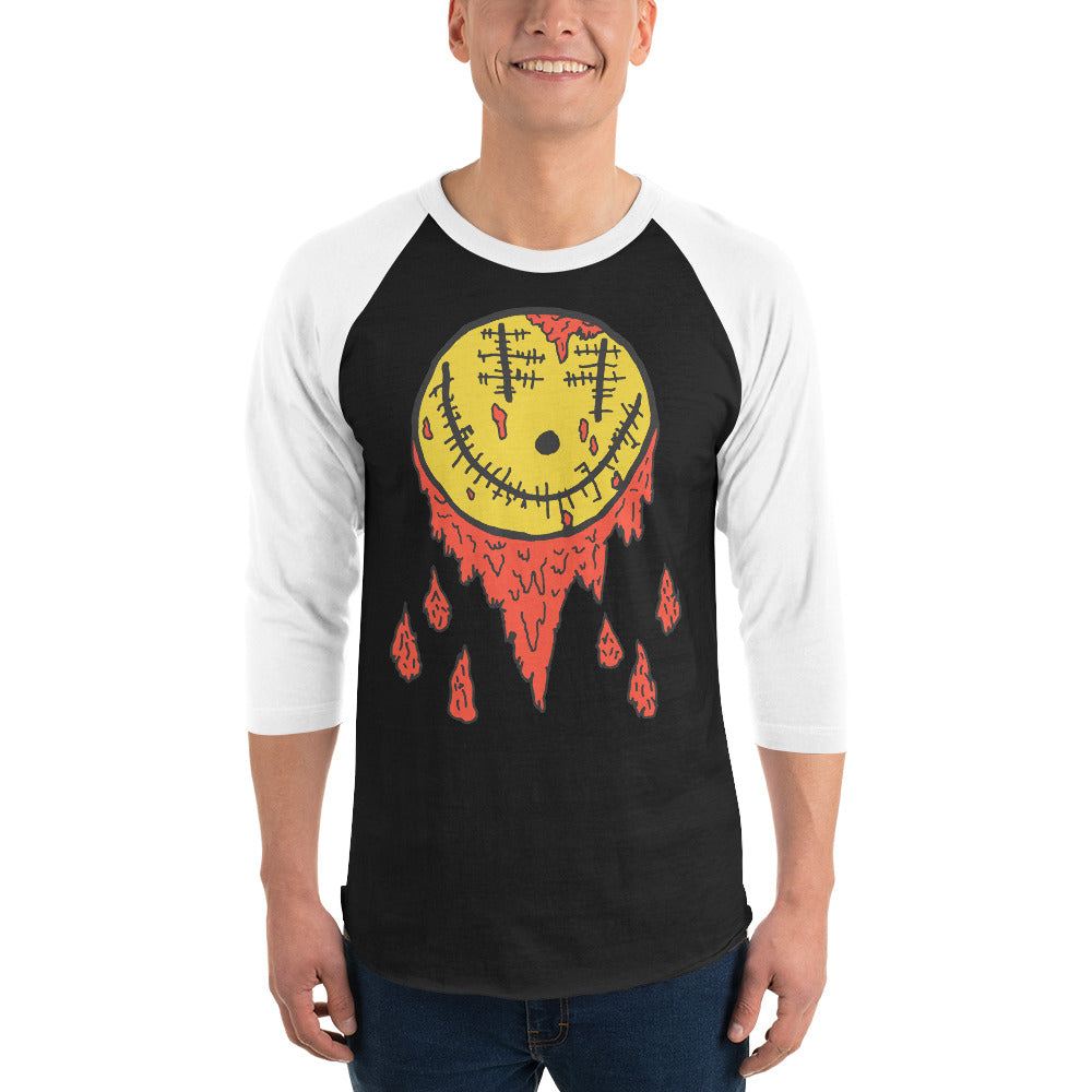 The Bloody Smile 3/4 sleeve raglan shirt