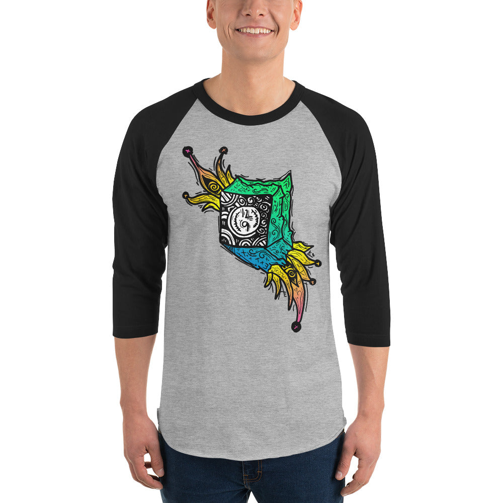 A Clock in a Box 3/4 sleeve raglan shirt