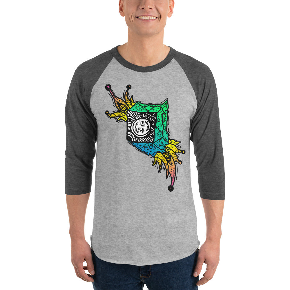 A Clock in a Box 3/4 sleeve raglan shirt