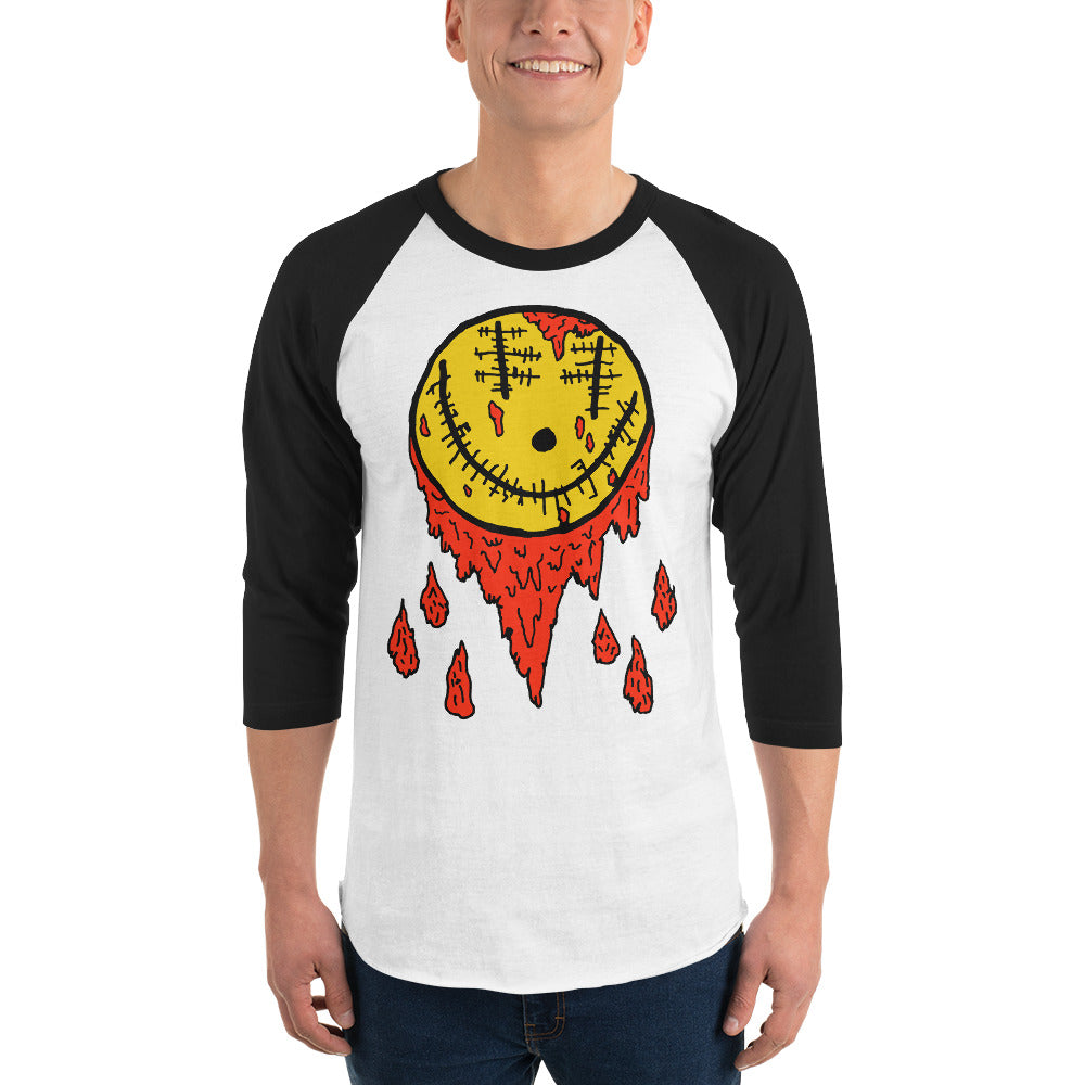 The Bloody Smile 3/4 sleeve raglan shirt