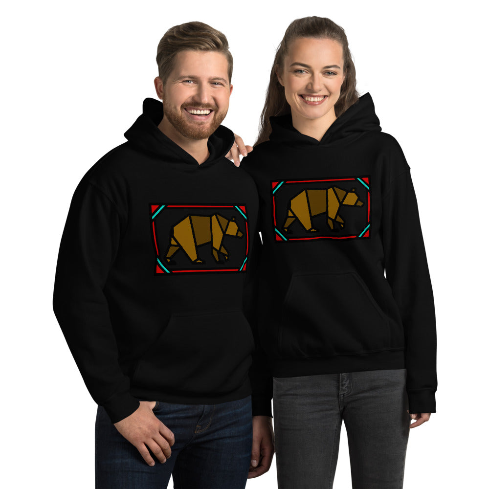 Brown Box Bear Unisex Hoodie