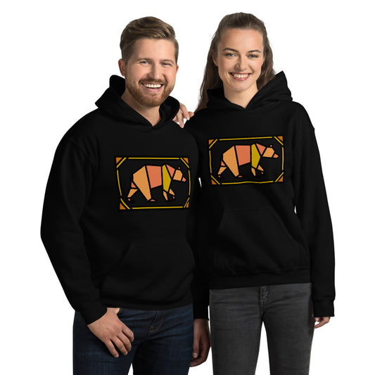 Orange Box Bear Unisex Hoodie