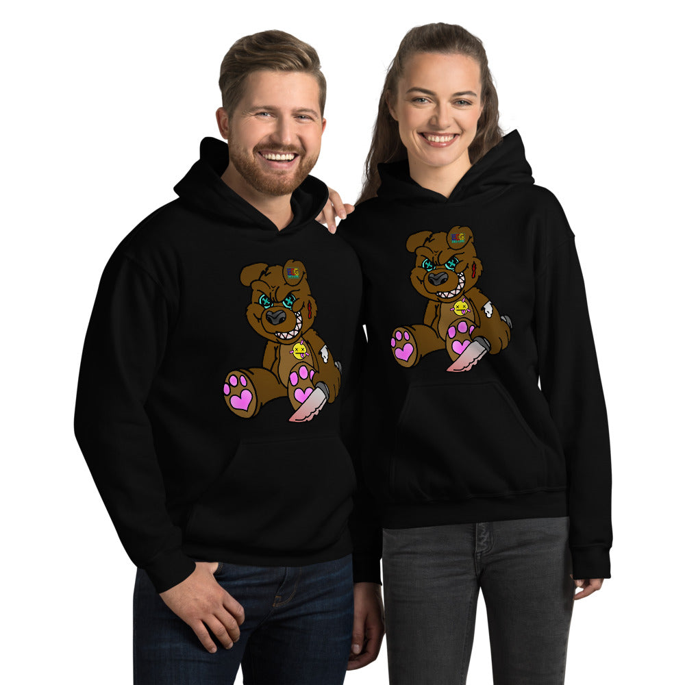 Brown Demon Bear Unisex Hoodie