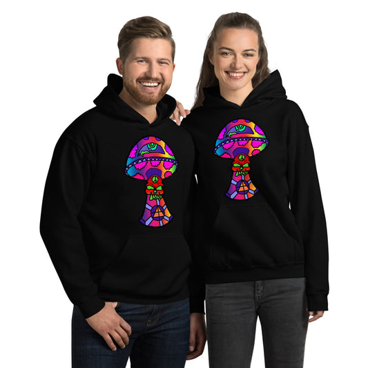 Rainbow Skull Shroom Unisex Hoodie