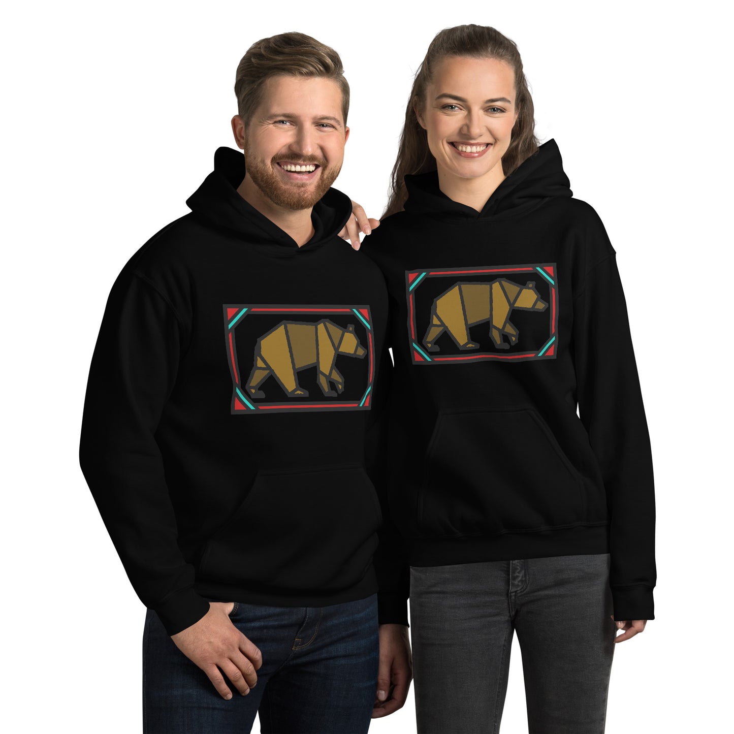 Brown Box Bear Unisex Hoodie