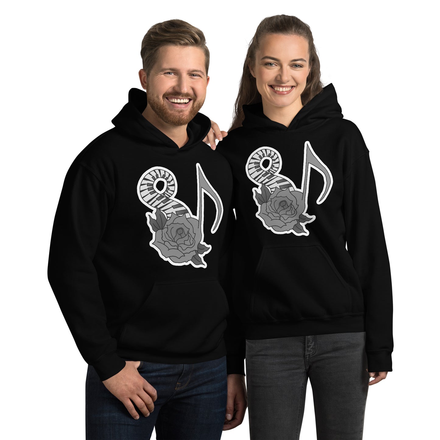 Musical Rose Unisex Hoodie