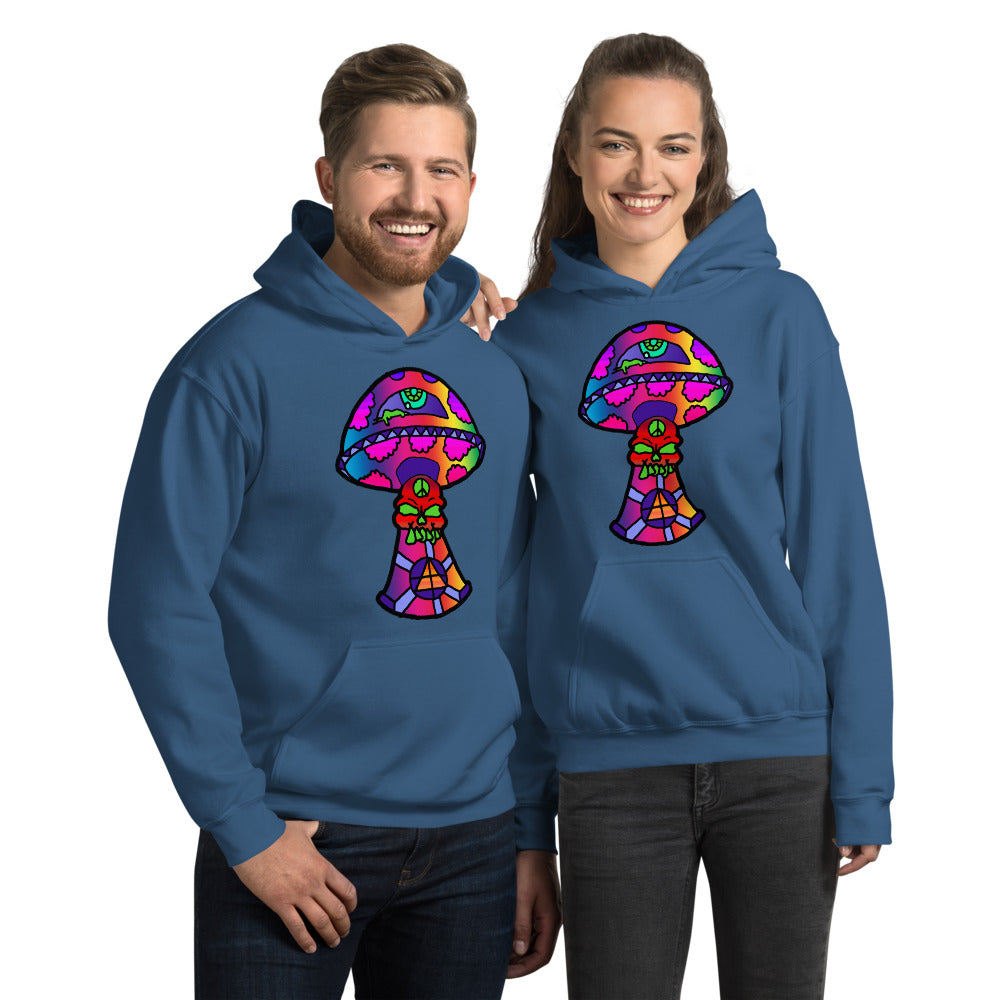 Rainbow Skull Shroom Unisex Hoodie