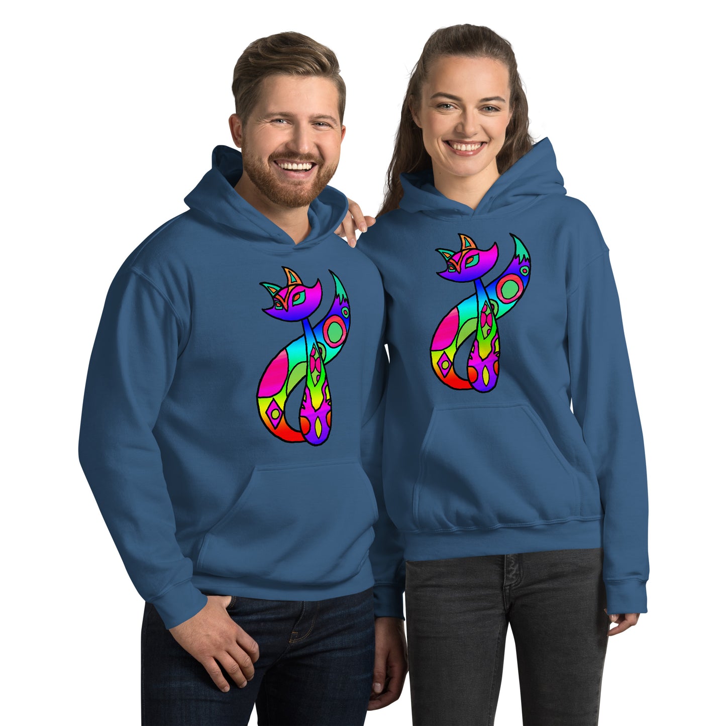 Rainbow Cat Unisex Hoodie