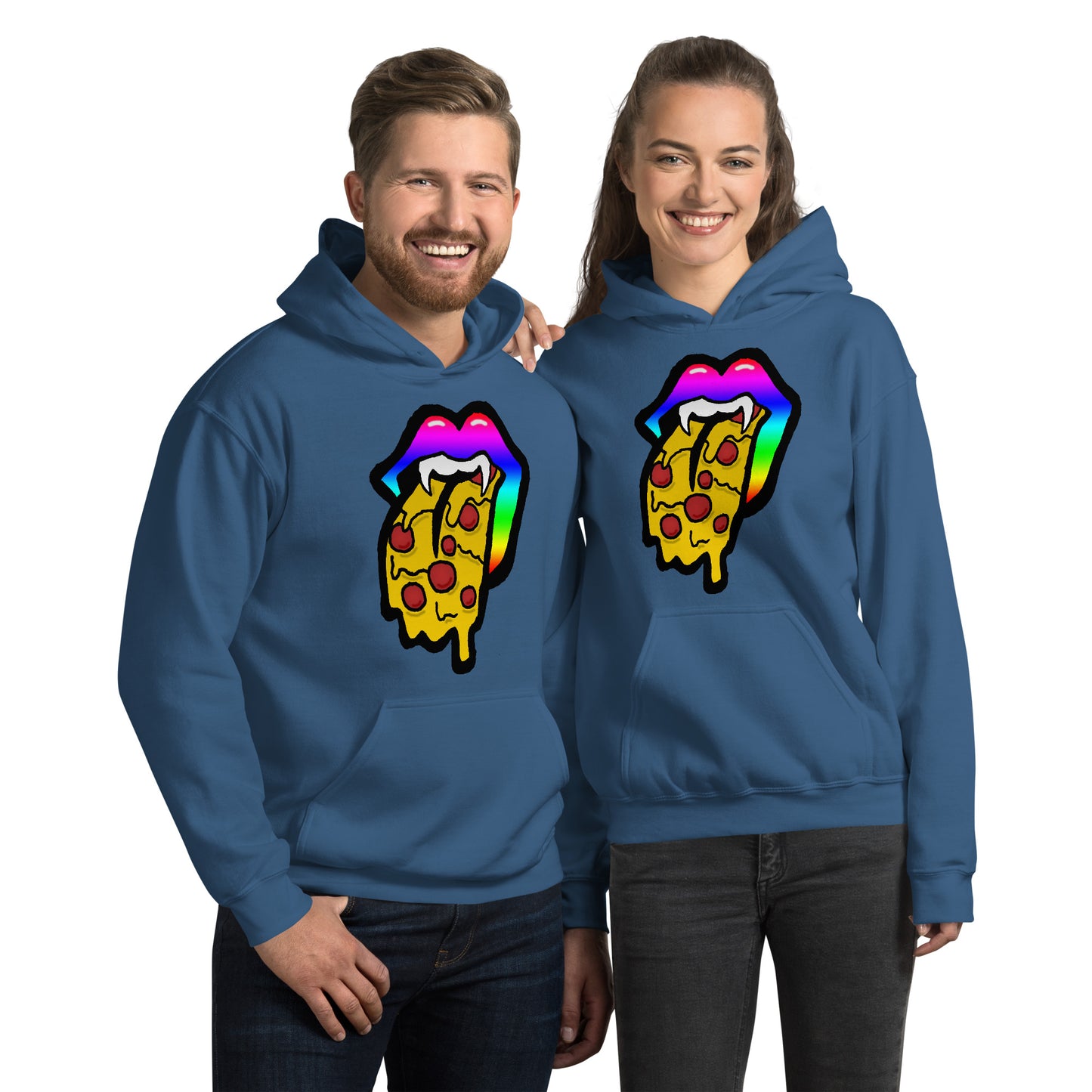 Rainbow Pizza Tongue Unisex Hoodie