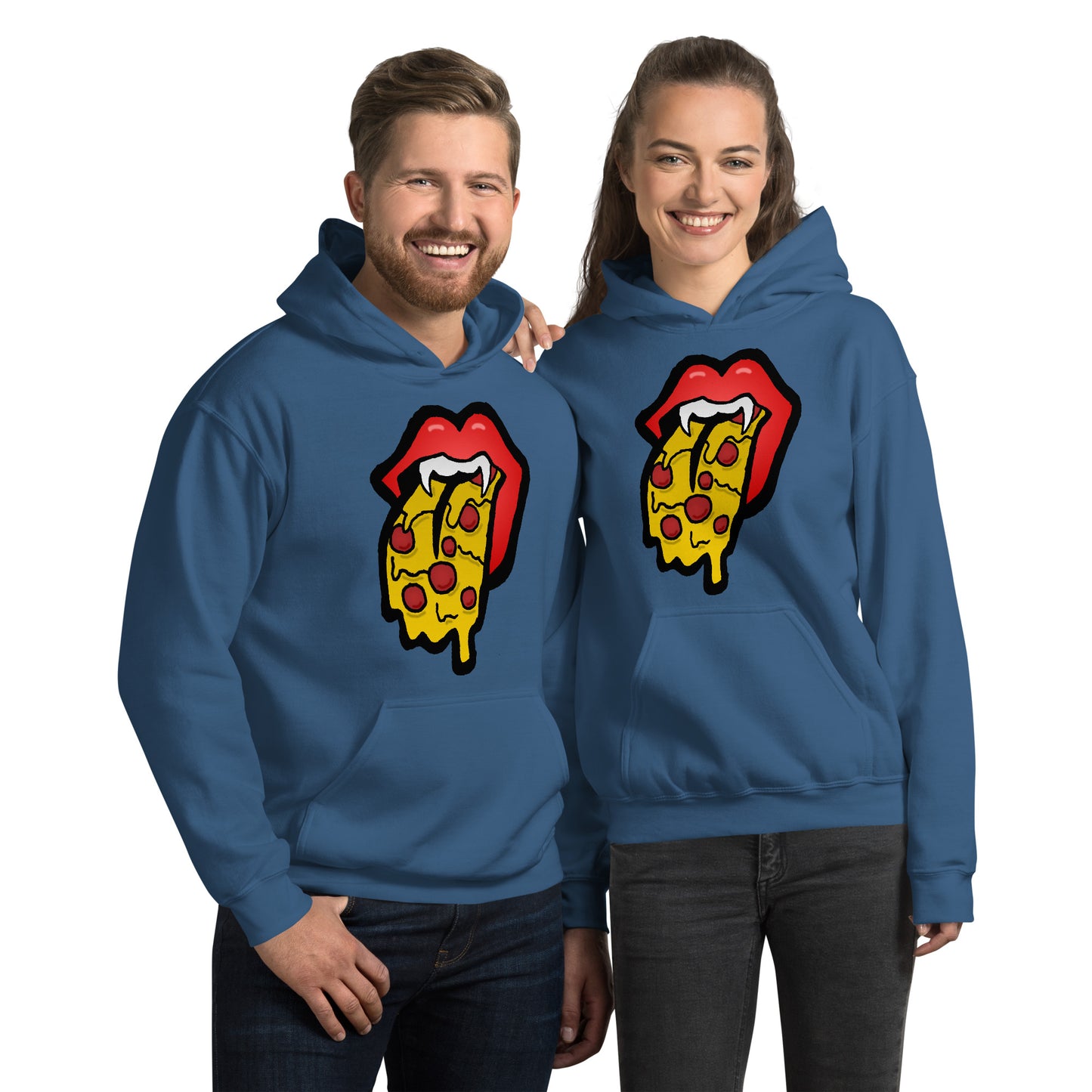 Red Pizza Tongue Unisex Hoodie