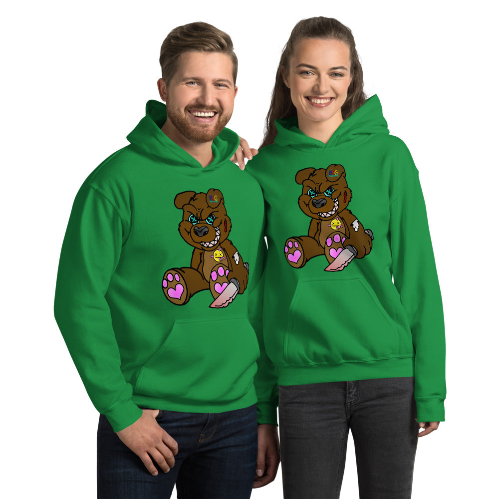 Brown Demon Bear Unisex Hoodie