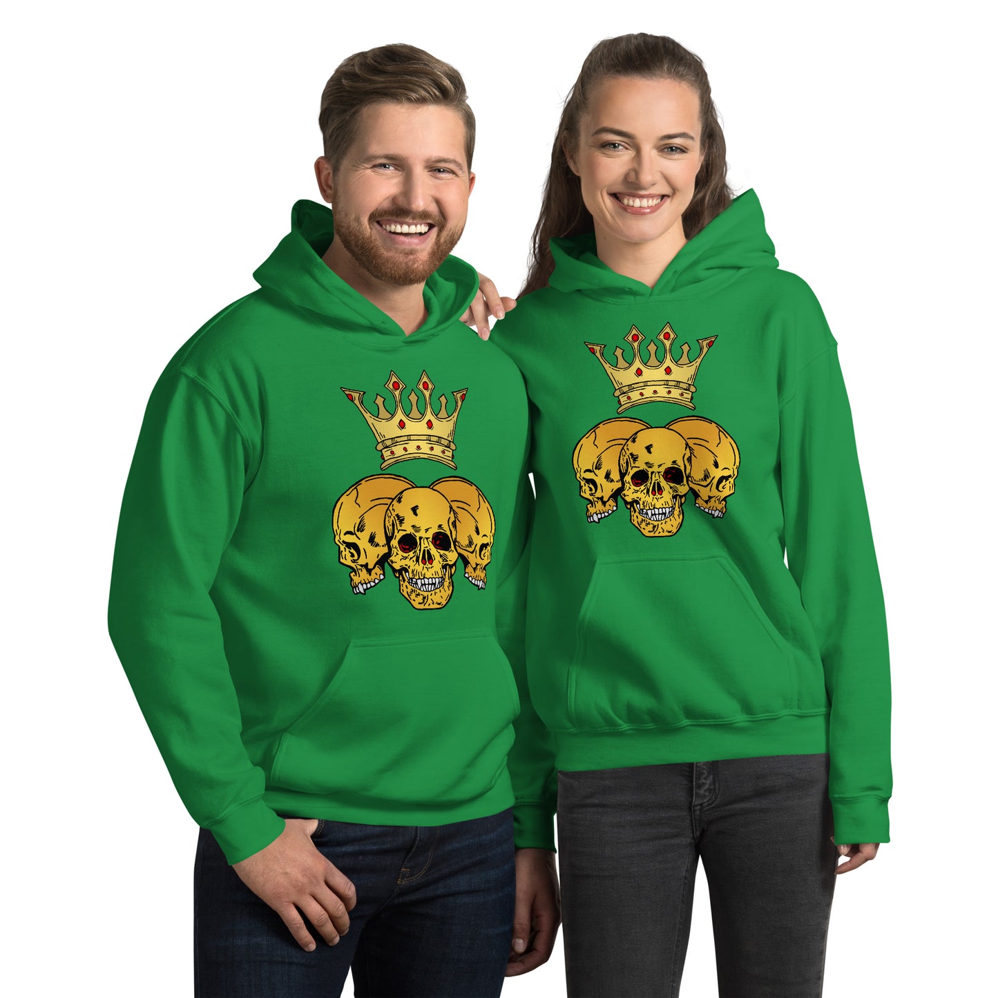 Triple Skull CrownUnisex Hoodie