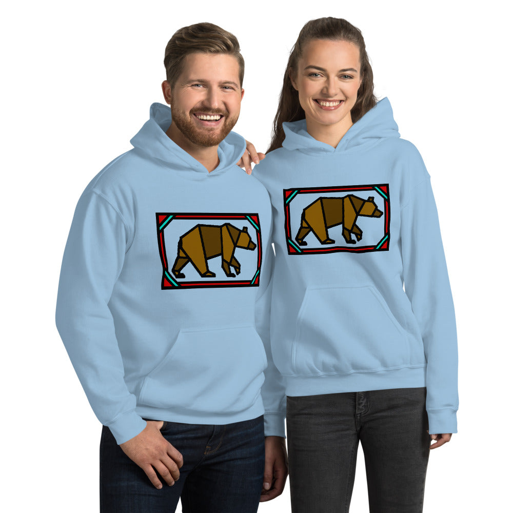 Brown Box Bear Unisex Hoodie