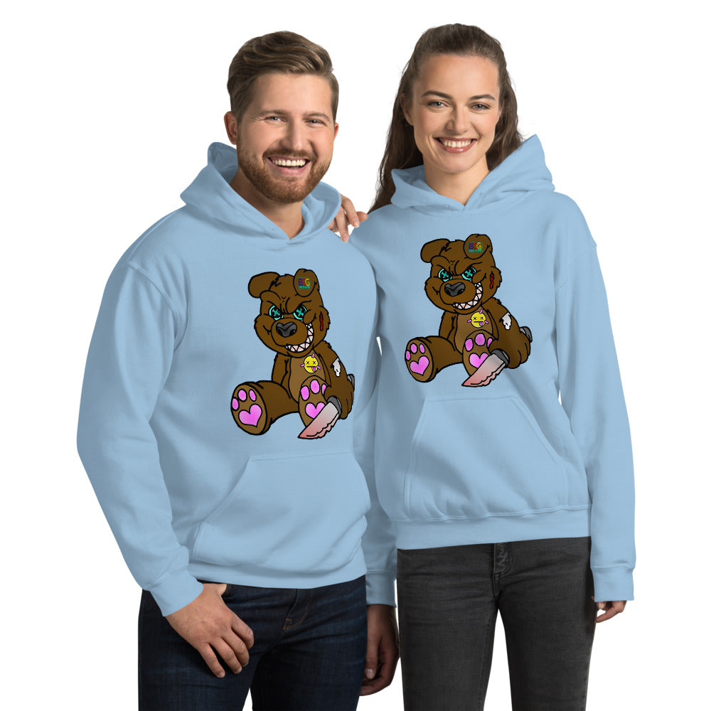 Brown Demon Bear Unisex Hoodie