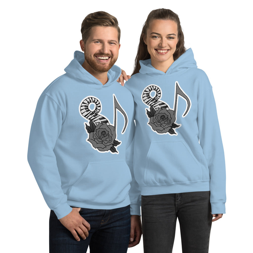 Musical Rose Unisex Hoodie