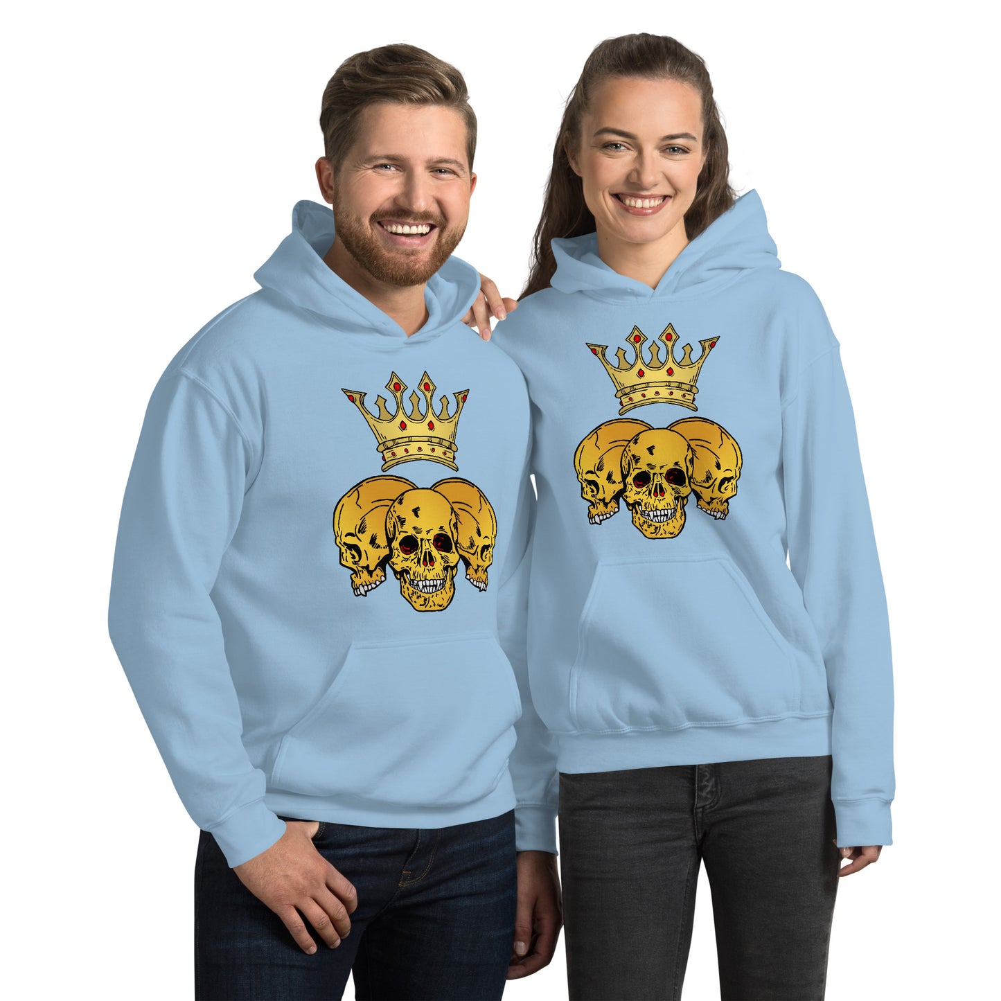 Triple Skull CrownUnisex Hoodie