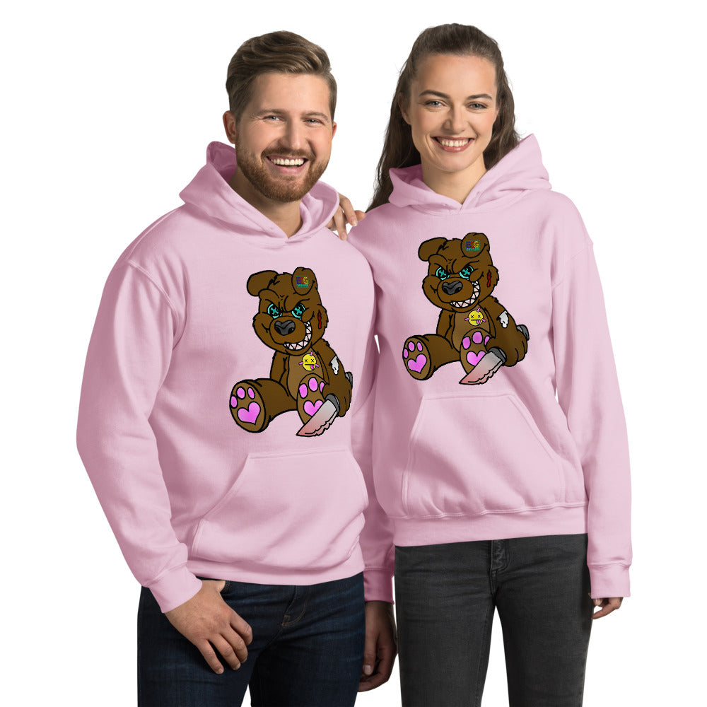 Brown Demon Bear Unisex Hoodie