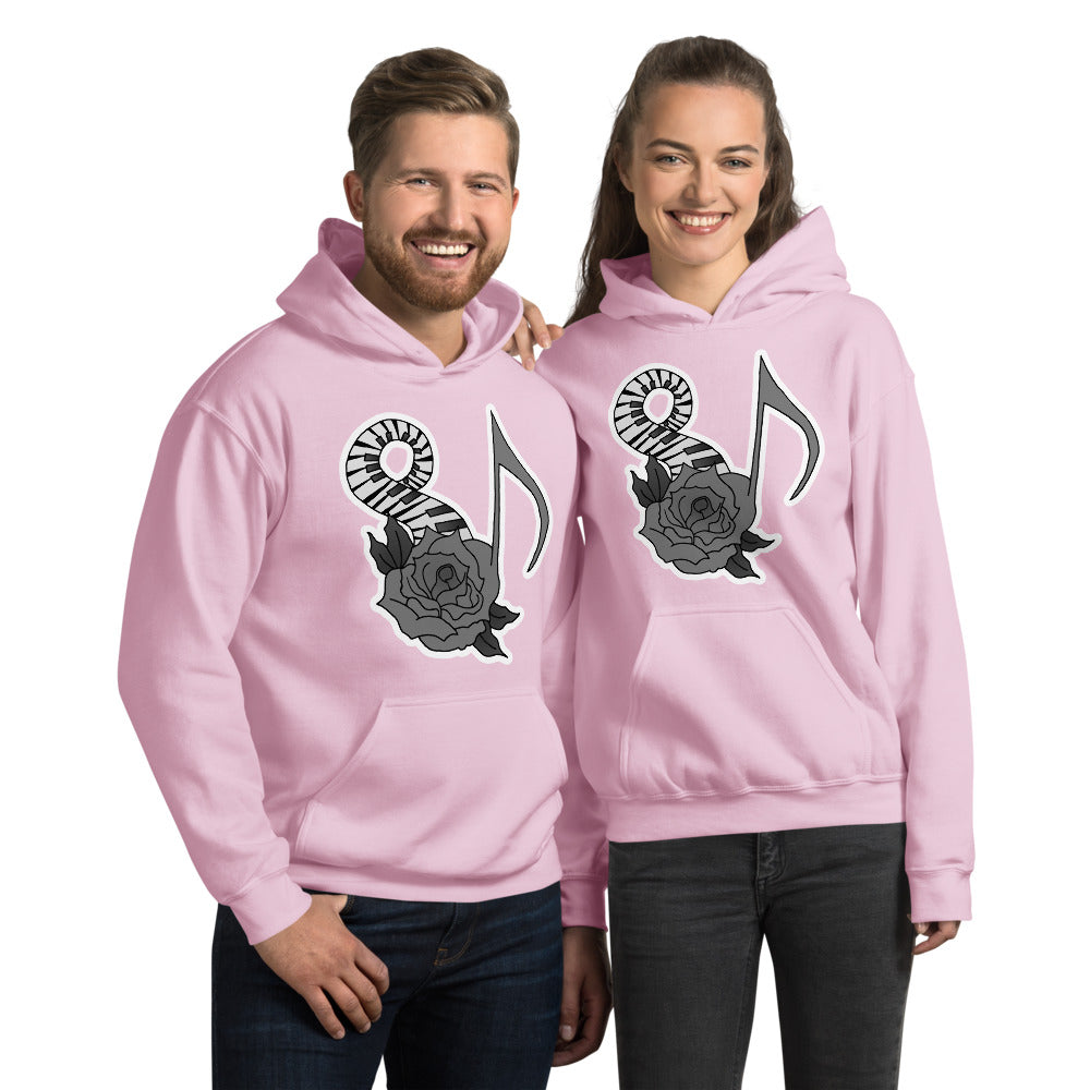 Musical Rose Unisex Hoodie