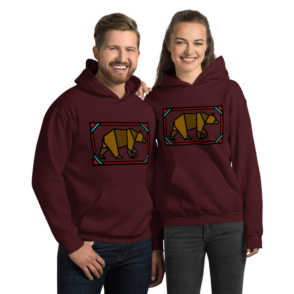 Brown Box Bear Unisex Hoodie