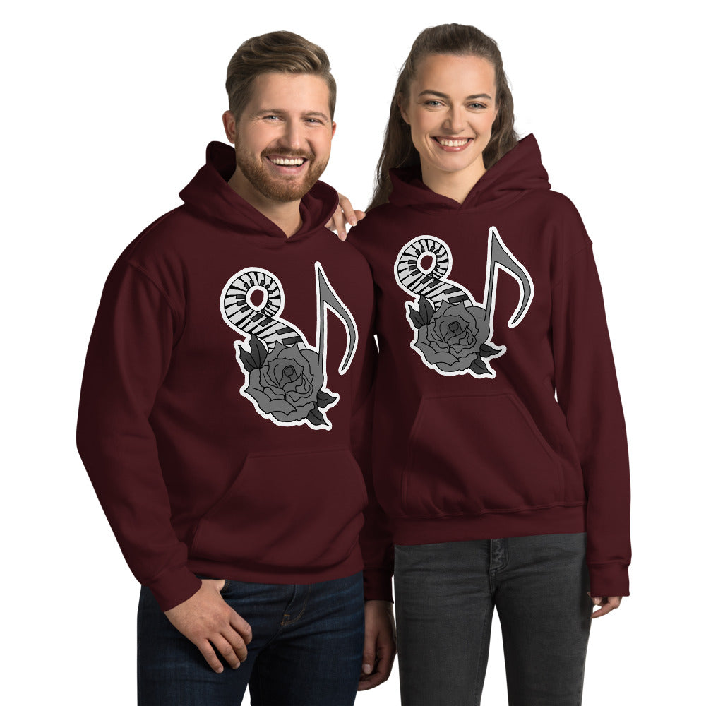 Musical Rose Unisex Hoodie