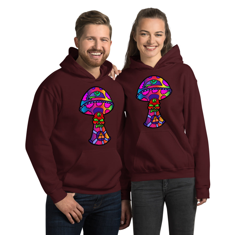 Rainbow Skull Shroom Unisex Hoodie