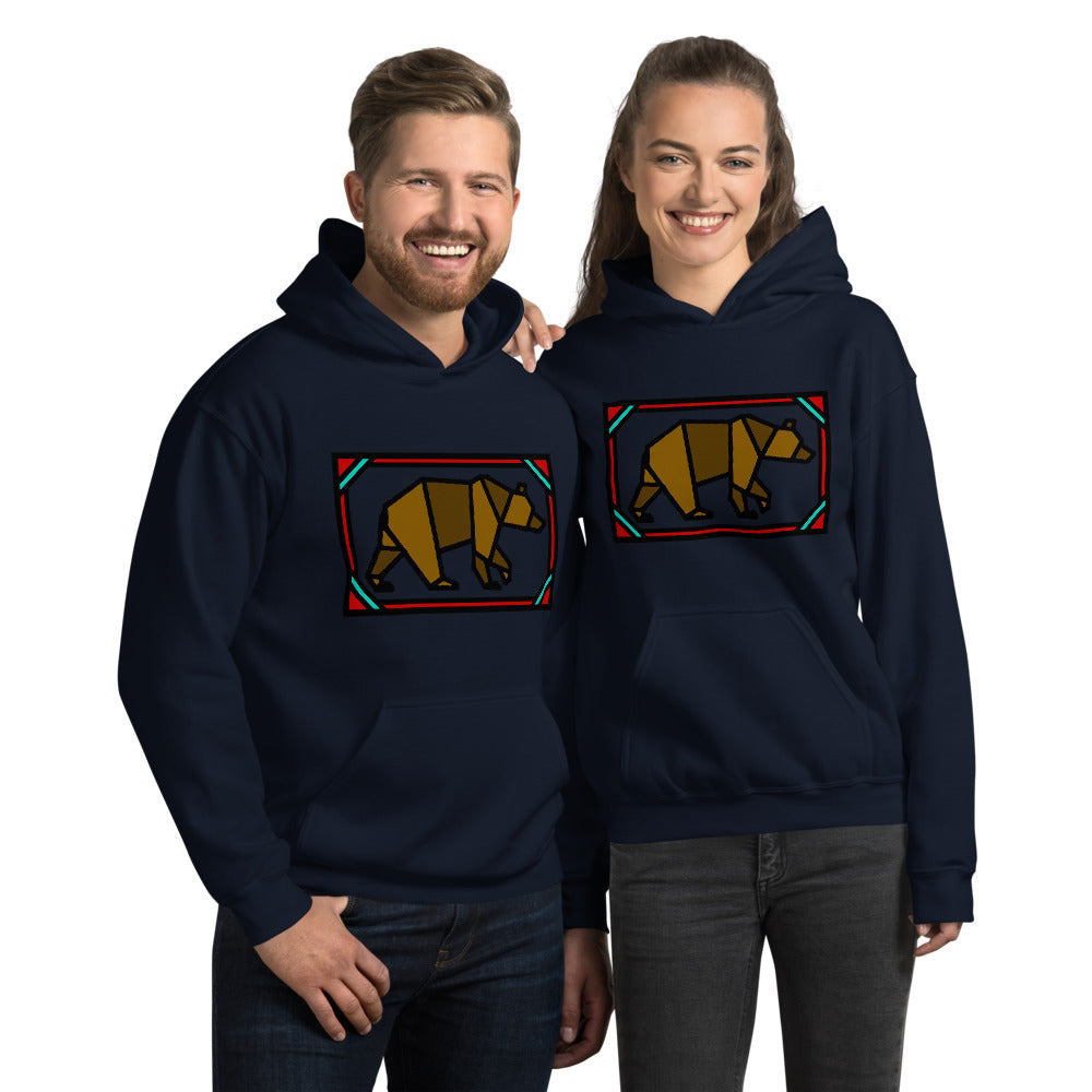 Brown Box Bear Unisex Hoodie