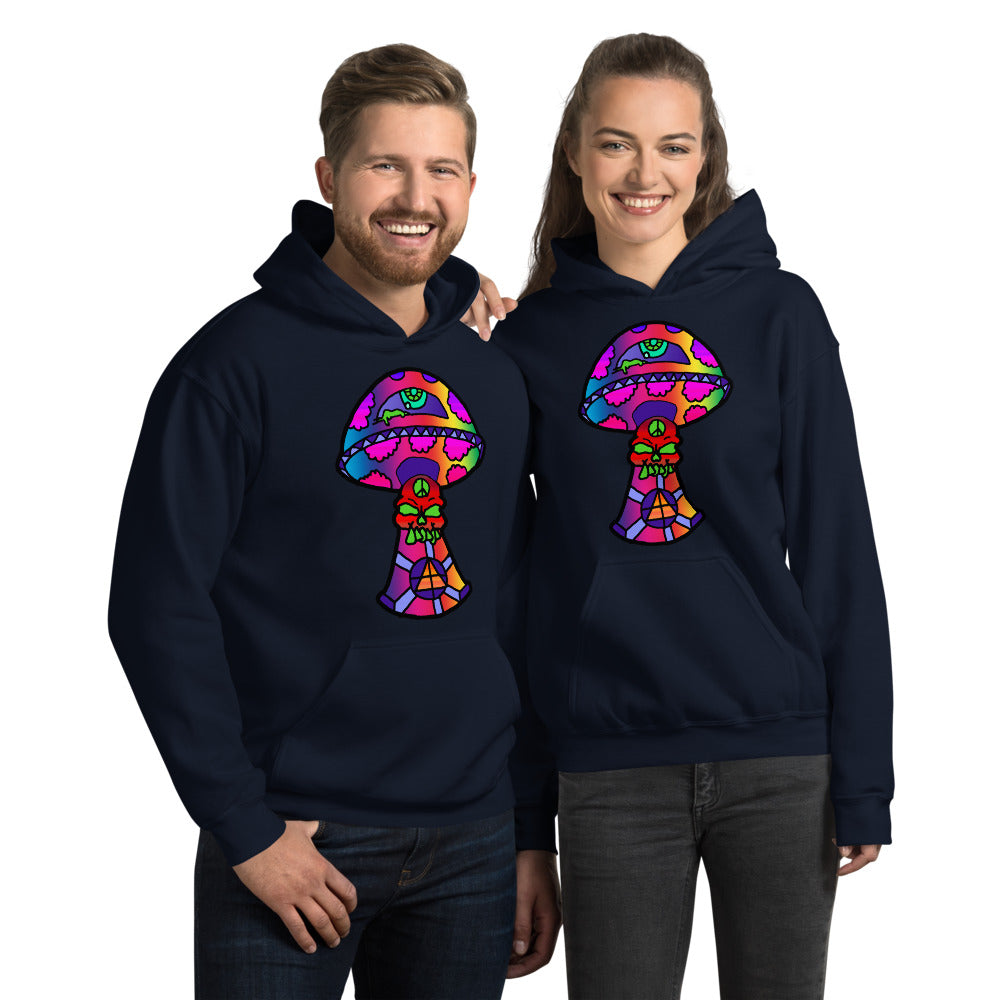 Rainbow Skull Shroom Unisex Hoodie