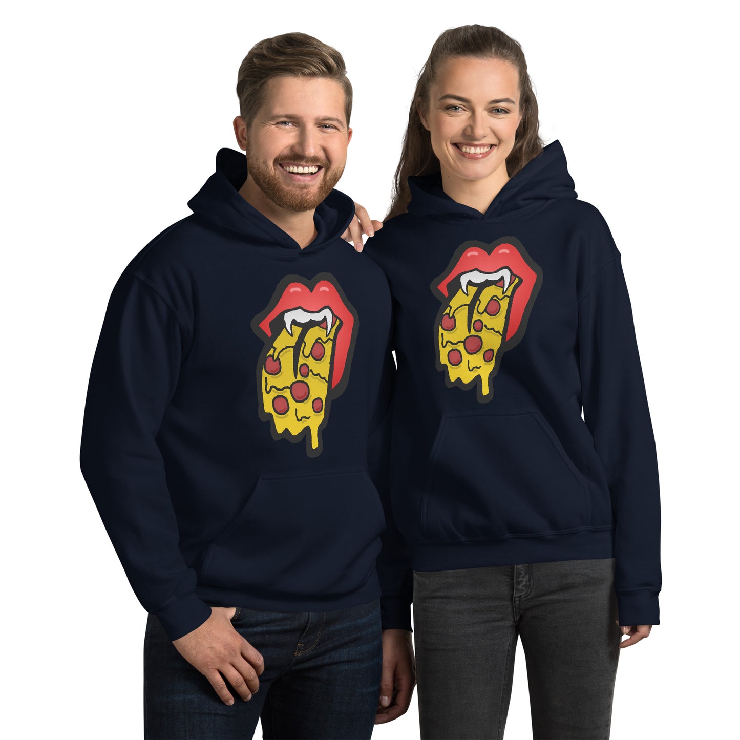 Red Pizza Tongue Unisex Hoodie