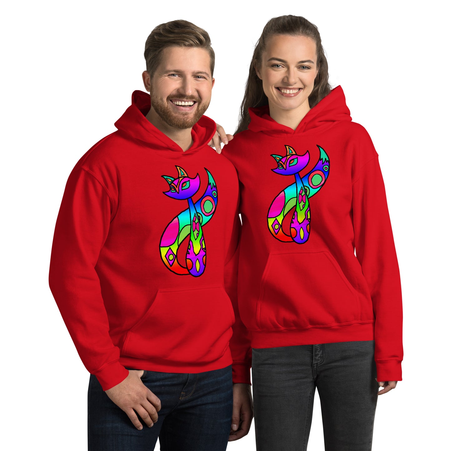 Rainbow Cat Unisex Hoodie