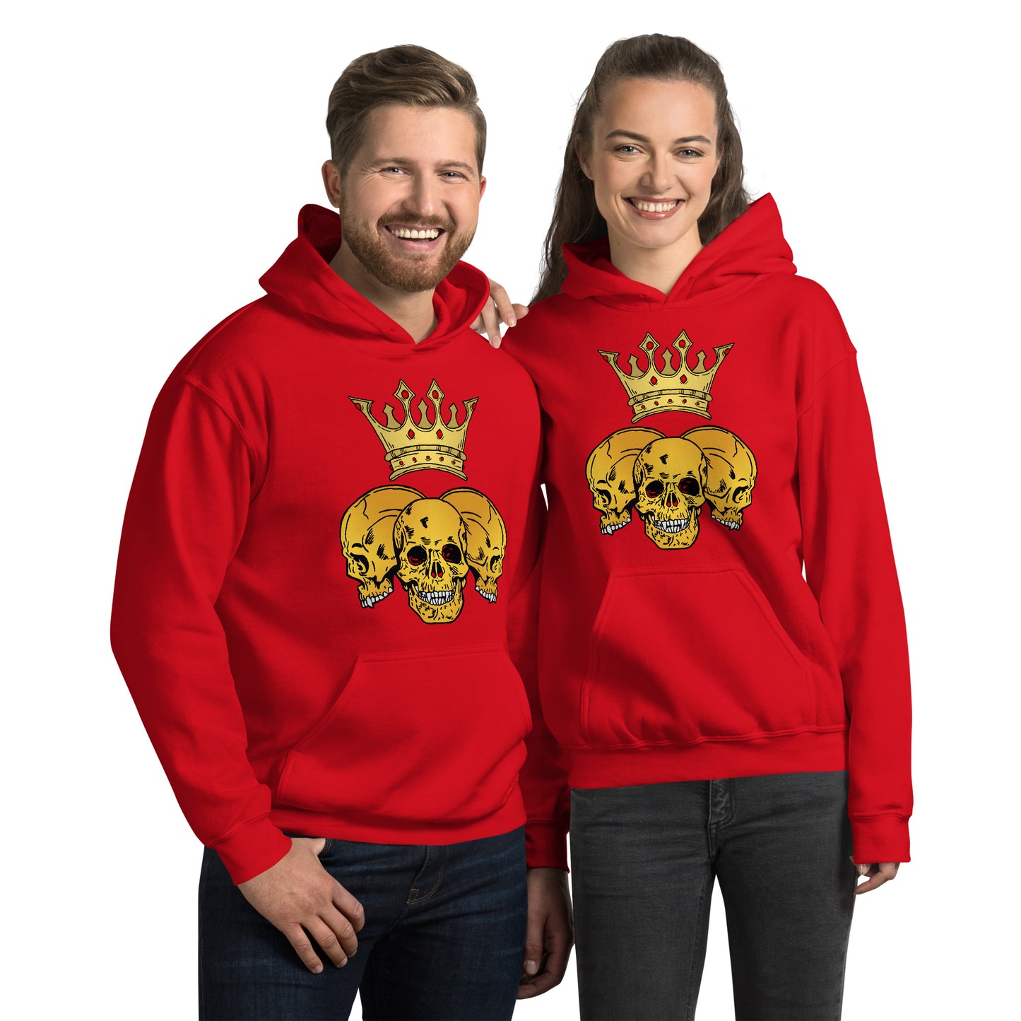 Triple Skull CrownUnisex Hoodie