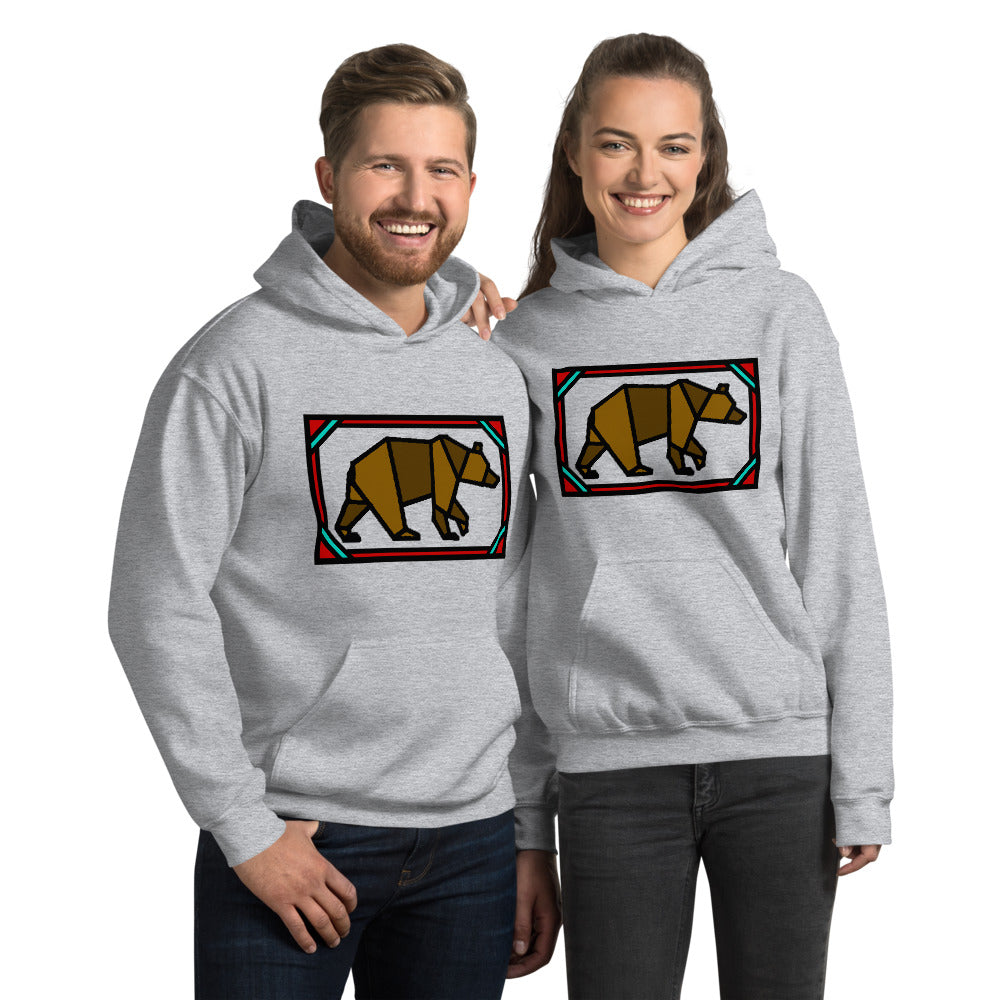 Brown Box Bear Unisex Hoodie