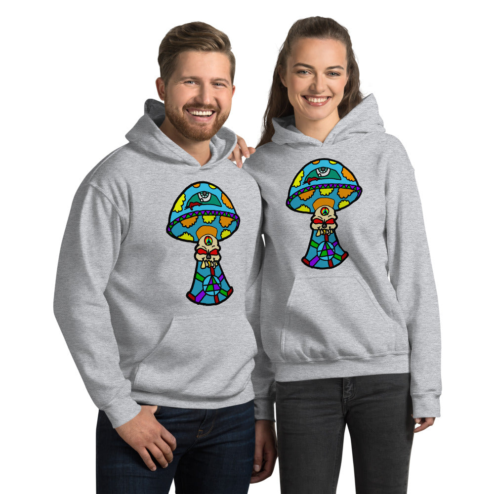 Multicolored Skull Shroom Unisex Hoodie