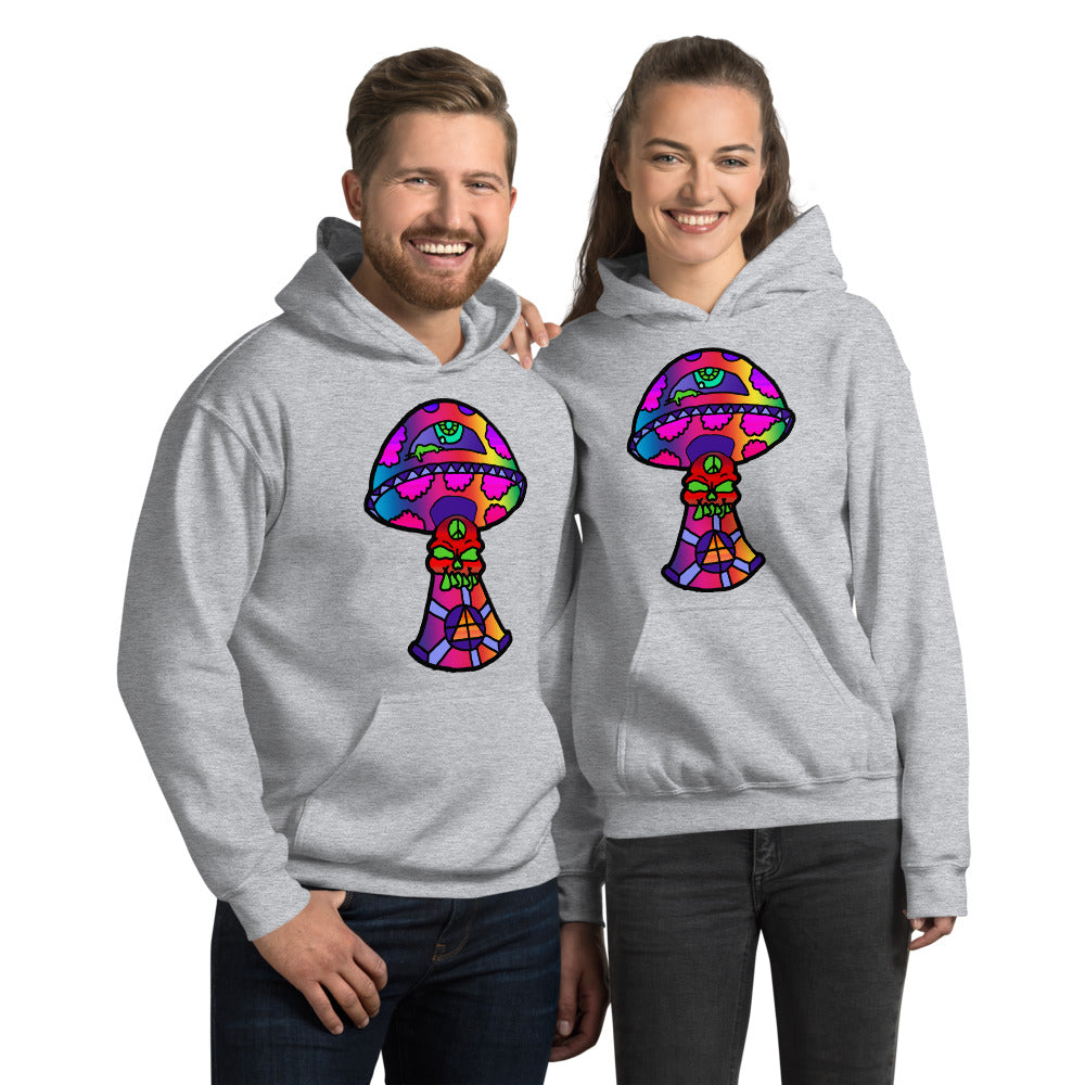 Rainbow Skull Shroom Unisex Hoodie