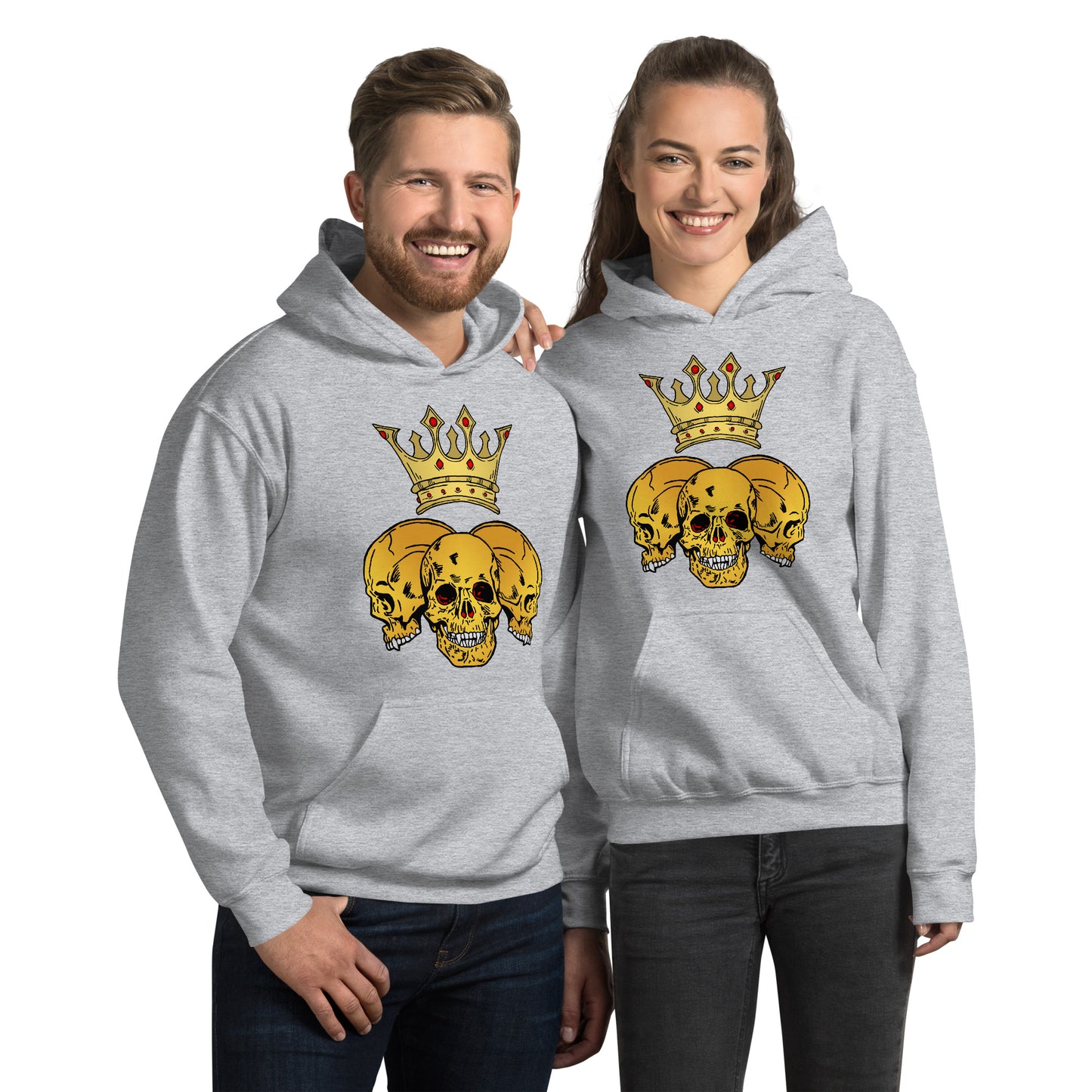 Triple Skull CrownUnisex Hoodie