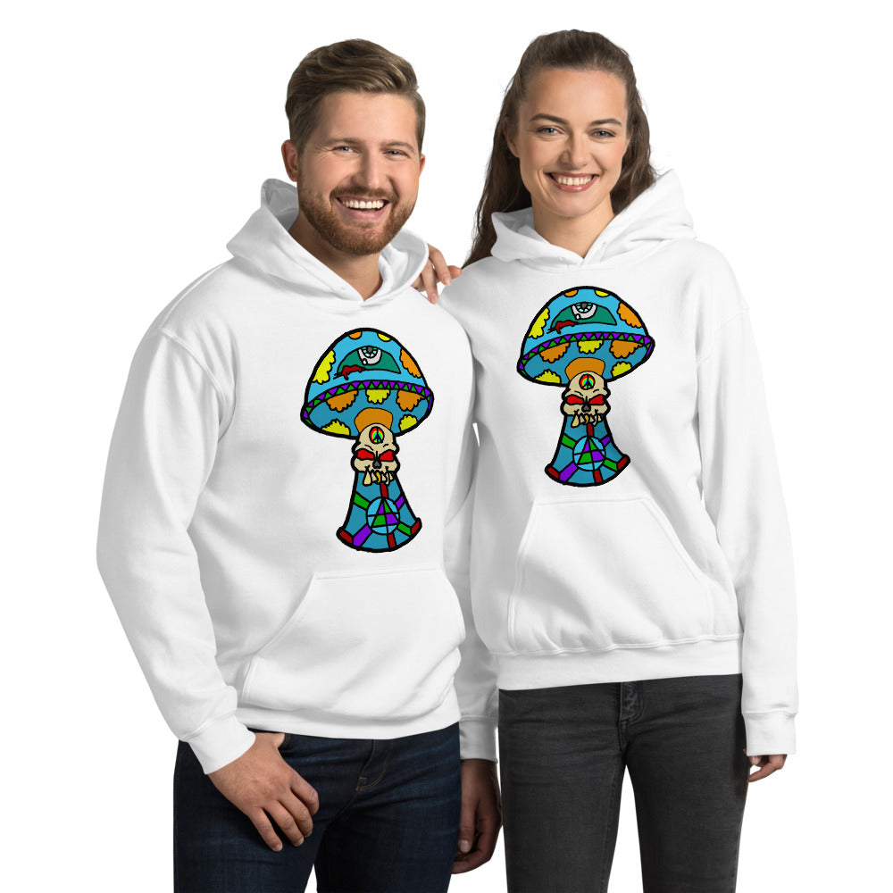 Multicolored Skull Shroom Unisex Hoodie