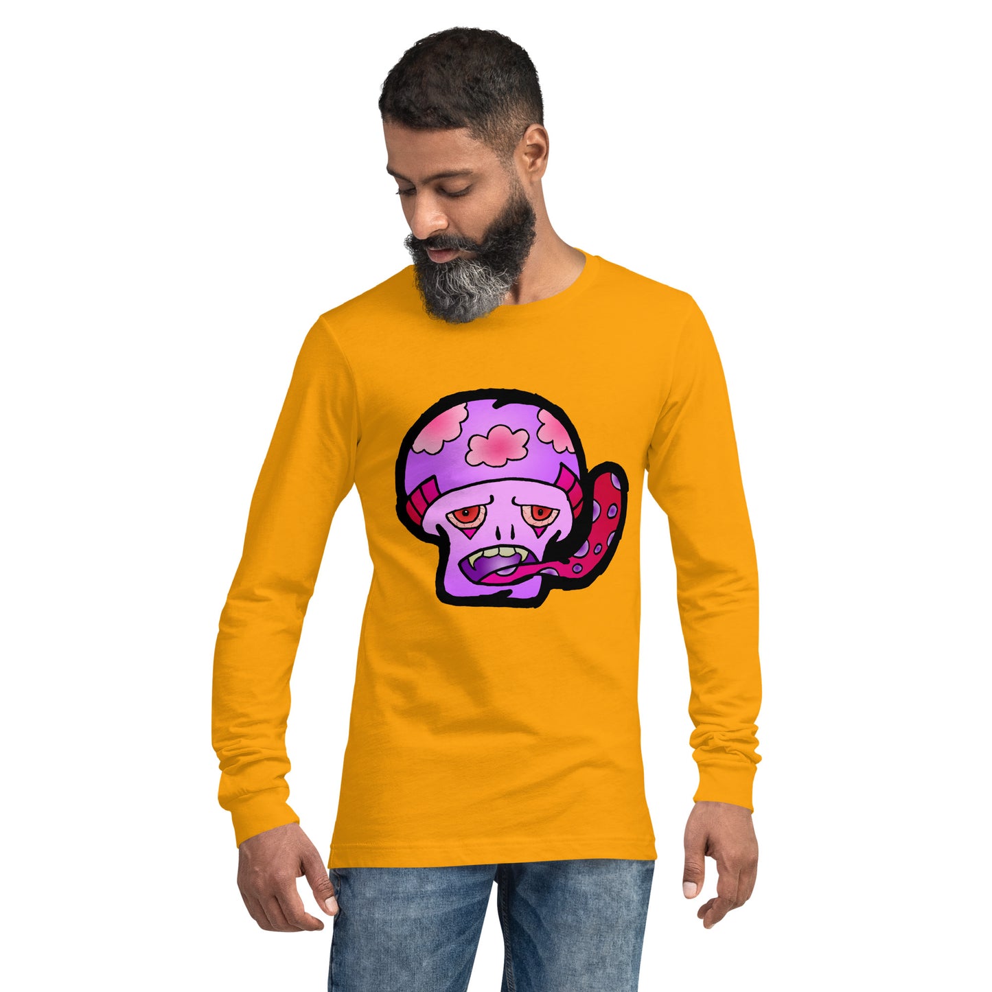 Pink Shroom Unisex Long Sleeve Tee