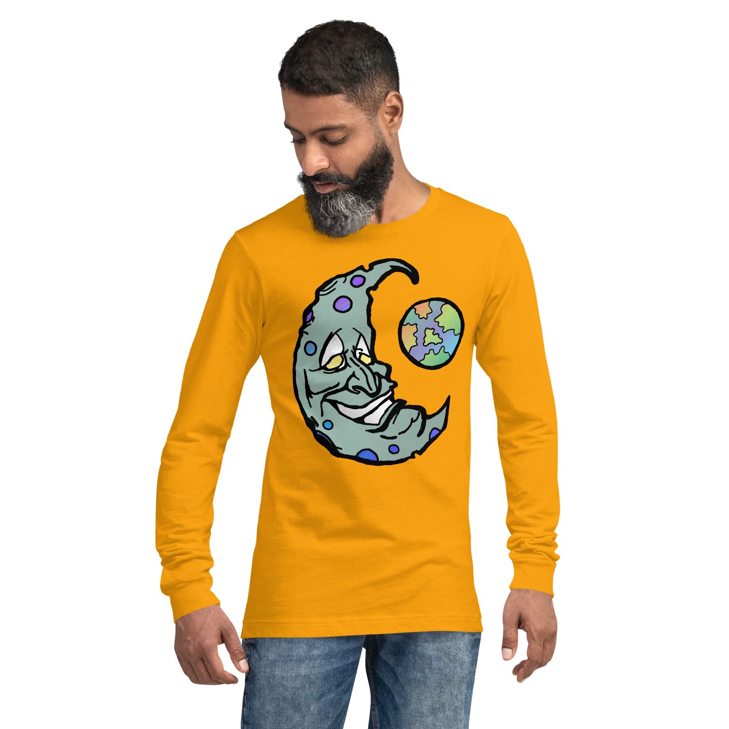 Green Moon Unisex Long Sleeve Tee