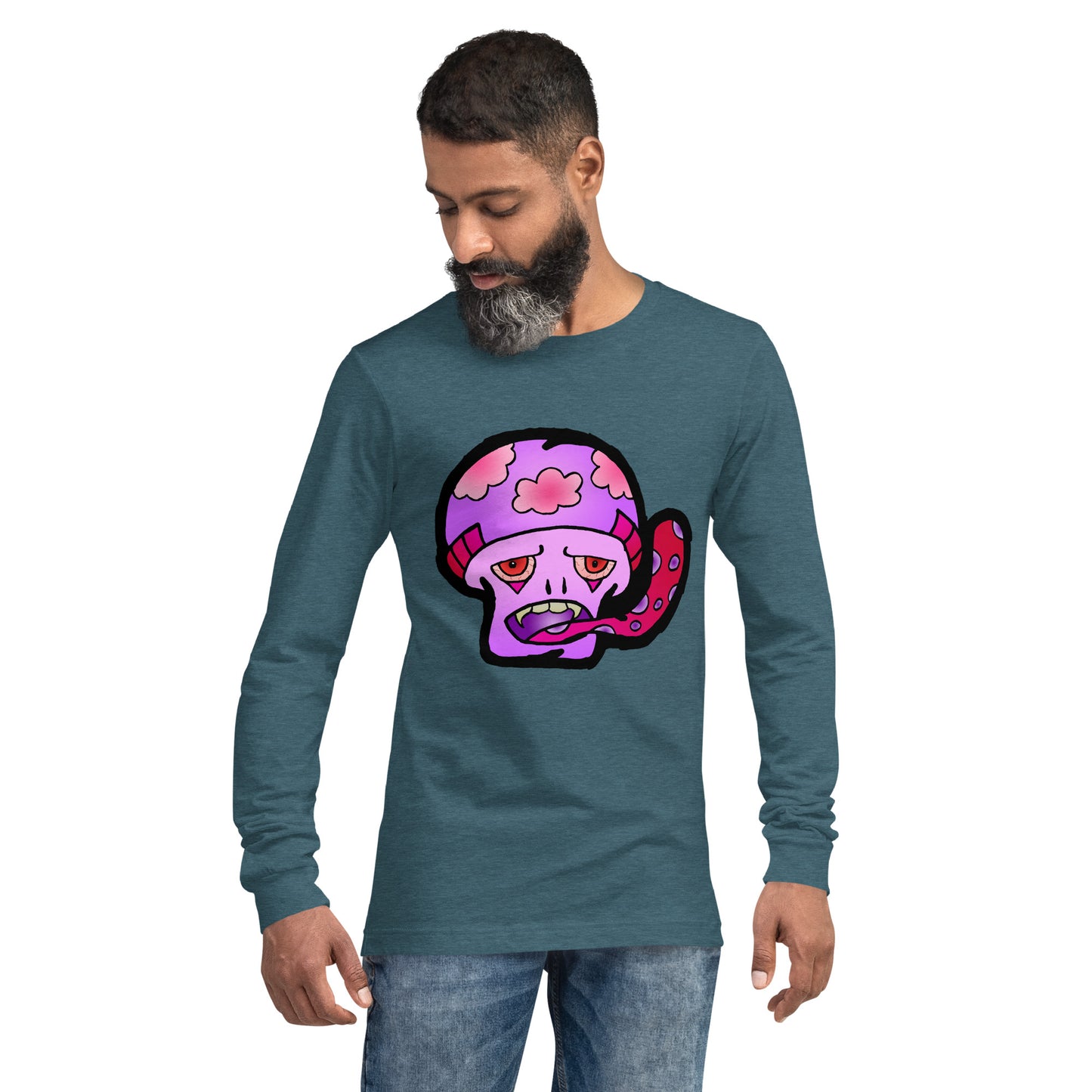 Pink Shroom Unisex Long Sleeve Tee