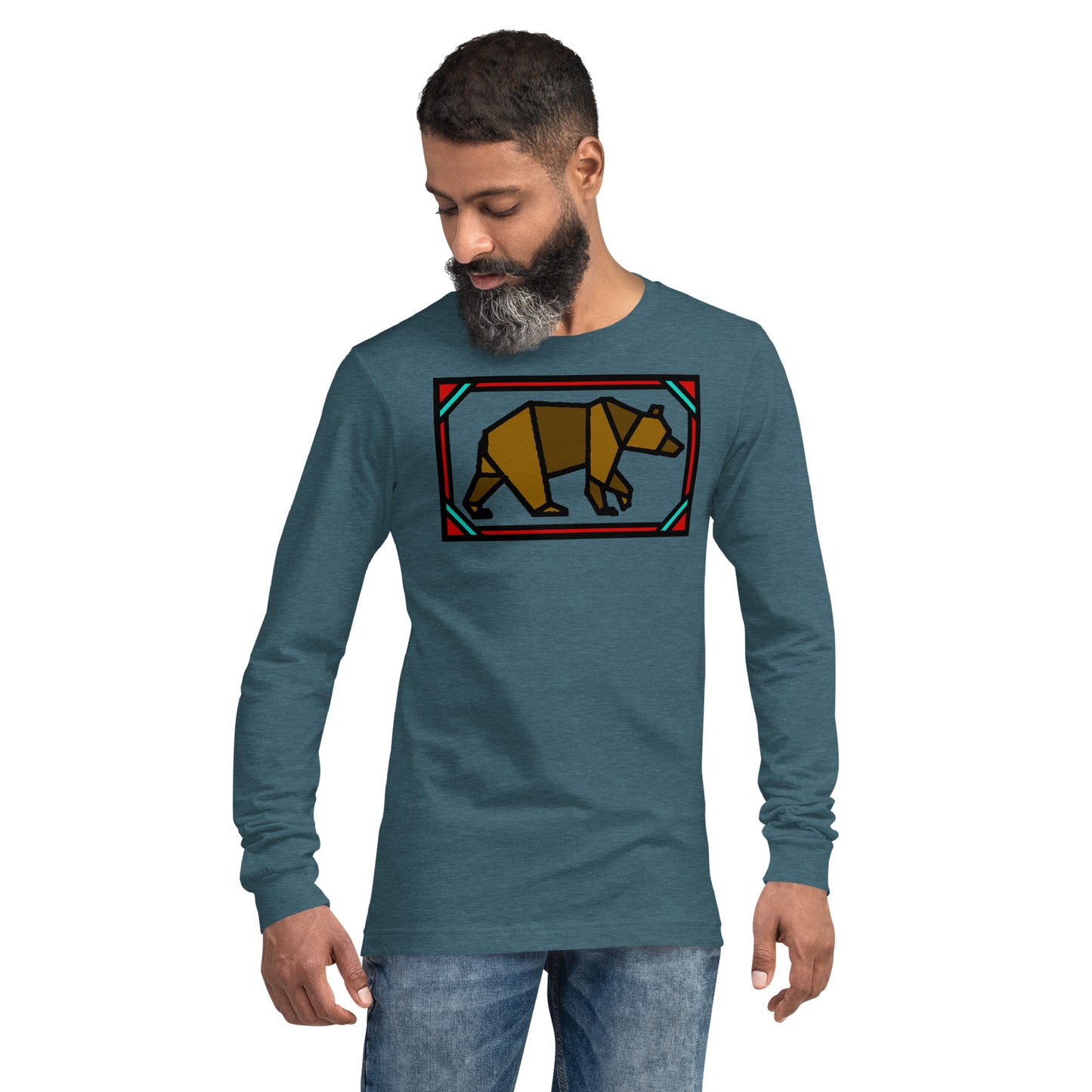 Brown Box Bear Unisex Long Sleeve Tee