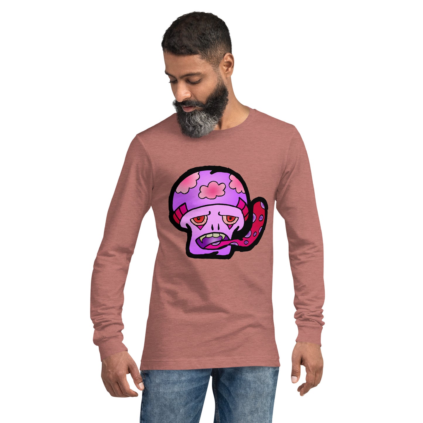 Pink Shroom Unisex Long Sleeve Tee