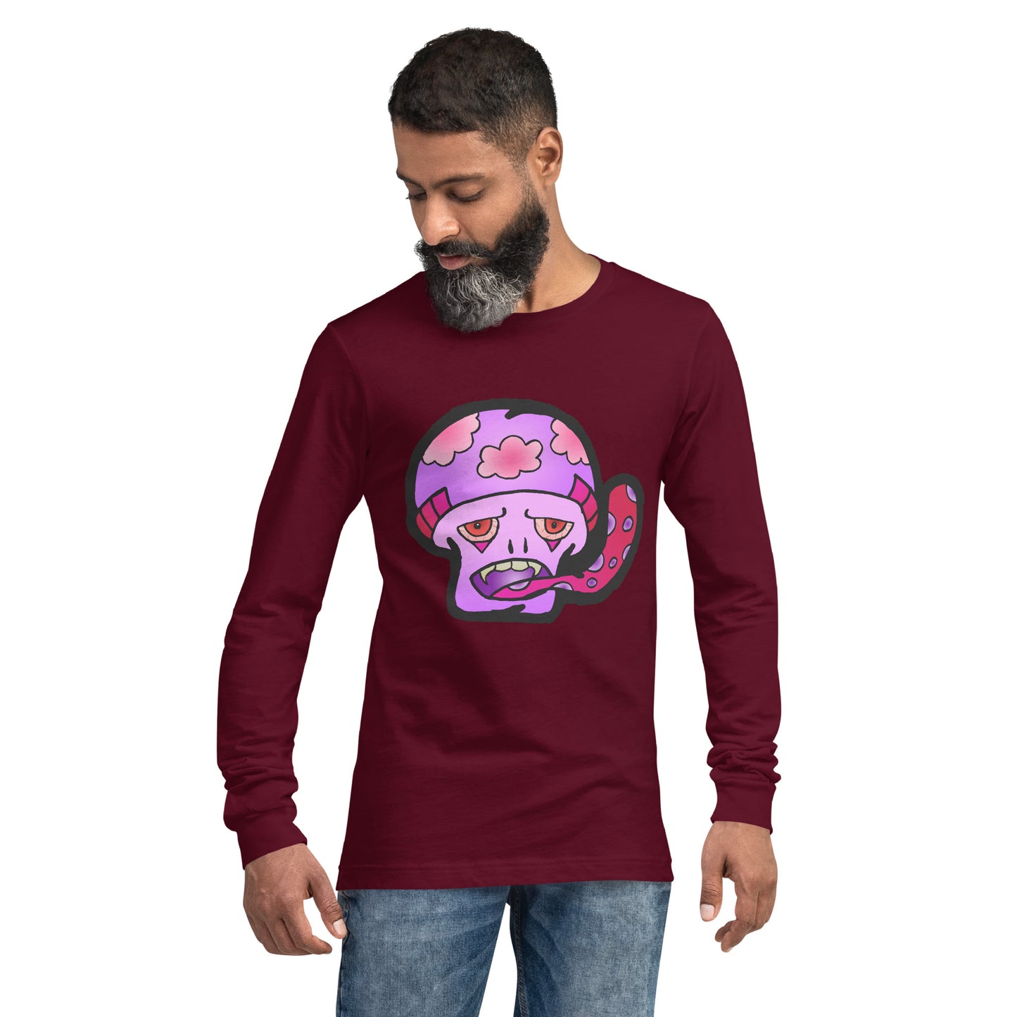 Pink Shroom Unisex Long Sleeve Tee