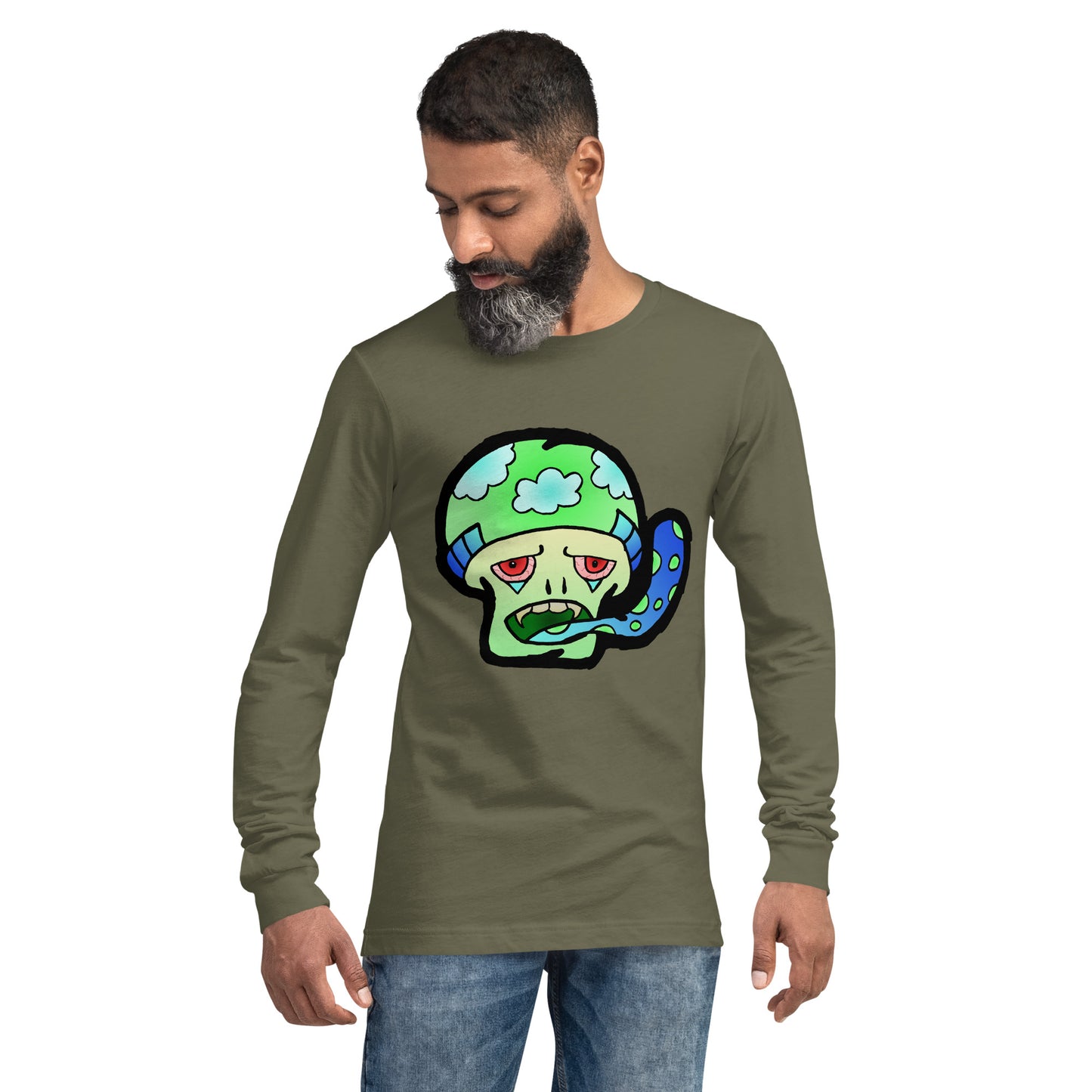 Green Shroom Unisex Long Sleeve Tee